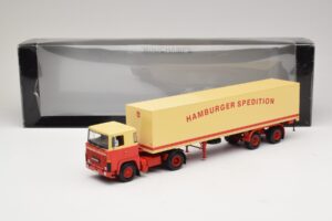Scania LB111S Koffersattelzug Hamburger Spedition Minichamps 1:43 499123880 Kov – obrázek 6 z 6