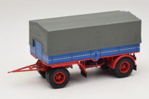 Nákladní Přívěs Modrý Červený Minichamps 1:43 439159092 Kov