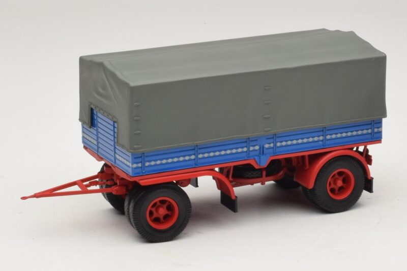 Nákladní Přívěs Modrý Červený Minichamps 1:43 439159092 Kov