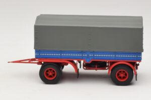 Nákladní Přívěs Modrý Červený Minichamps 1:43 439159092 Kov – obrázek 3 z 6