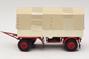 Nákladní Přívěs Plachta Bílý Červený Minichamps 1:43 439159096 Kov – obrázek 3 z 6