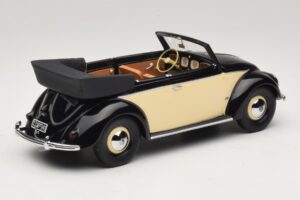 Volkswagen Beetle Kabriolet Černá Krémová Minichamps 1:18 107054131 Pryskyřice – obrázek 2 z 6