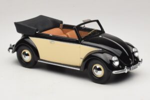 Volkswagen Beetle Kabriolet Černá Krémová Minichamps 1:18 107054131 Pryskyřice – obrázek 4 z 6
