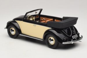 Volkswagen Beetle Kabriolet Černá Krémová Minichamps 1:18 107054131 Pryskyřice – obrázek 5 z 6