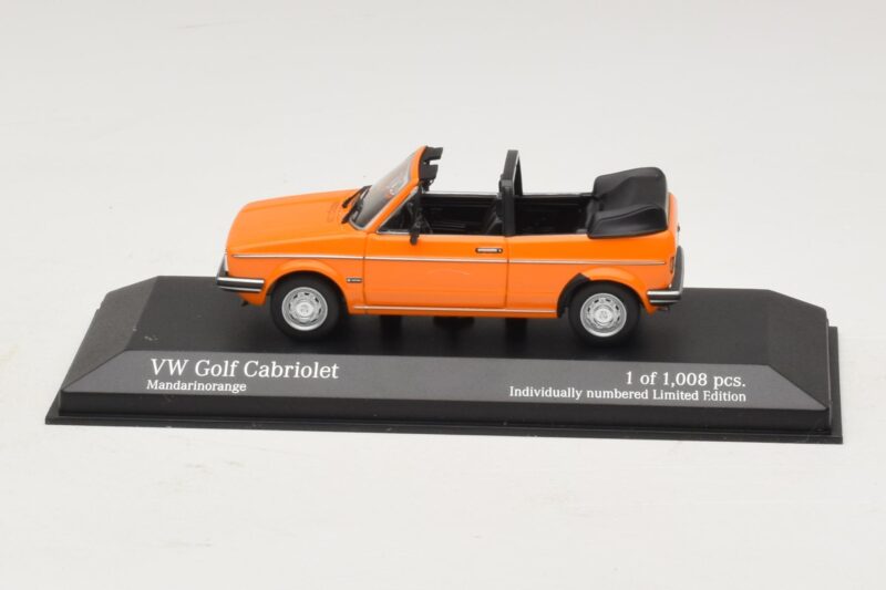 Volkswagen Golf Mk1 Kabriolet Oranžová Minichamps 1:43 400055131 Kov