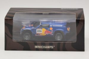 Volkswagen Race Touareg Red Bull #204 J. Kleinschmidt / F. Pons Dakar Rally 2005 Minichamps 1:43 436045304 Kov – obrázek 5 z 5