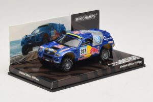 Volkswagen Race Touareg Red Bull #317 Gordon / von Zitzewitz Dakar Rally 2005 Minichamps 1:43 436055317 Kov – obrázek 2 z 5