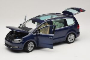 Volkswagen Sharan Blue Metallic Minichamps 1:18 110051000 Kov – obrázek 2 z 8