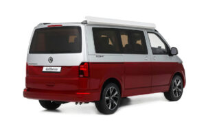 Volkswagen T6.1 California Ocean Tornado Red / Reflex Silver Otto 1:18 OT1342 Pryskyřice – obrázek 2 z 5