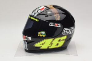 Přilba AGV V. Rossi MotoGP Jerez Test 2007 Minichamps 1:2 327070046 Kov