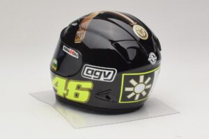 Přilba AGV V. Rossi MotoGP Jerez Test 2007 Minichamps 1:2 327070046 Kov – obrázek 3 z 7