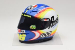 Přilba AGV V. Rossi MotoGP Sepang 2005 Minichamps 1:2 327050066 Kov