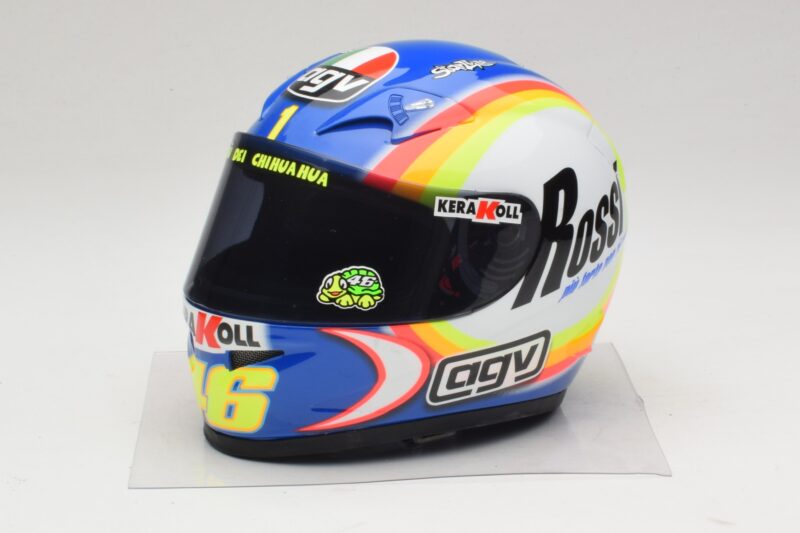 Přilba AGV V. Rossi MotoGP Sepang 2005 Minichamps 1:2 327050066 Kov