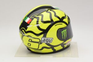 Přilba AGV V. Rossi MotoGP Valencia Test 2009 Minichamps 1:2 327100066 Kov – obrázek 4 z 7