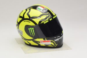 Přilba AGV V. Rossi MotoGP Valencia Test 2009 Minichamps 1:2 327100066 Kov – obrázek 5 z 7