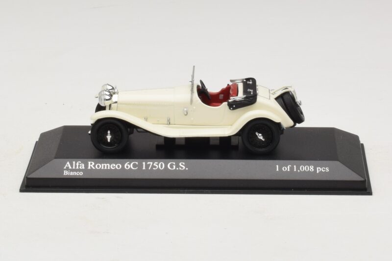 Alfa Romeo 6C 1750 G.S. Bílý Minichamps 1:43 400120430 Kov