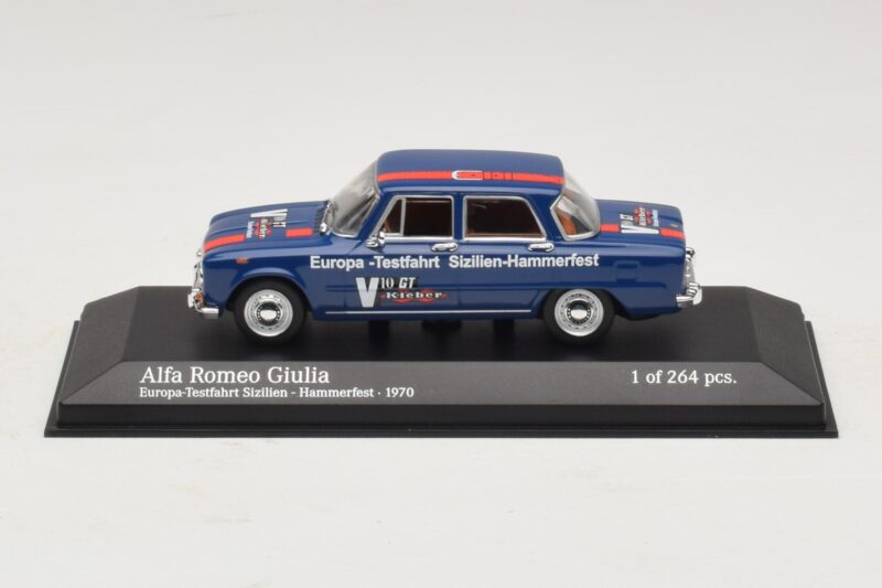 Alfa Romeo Giulia Europa-Testfahrt Sizilien-Hammerfest Minichamps 1:43 400120905 Kov