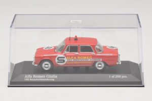 Alfa Romeo Giulia ONS Rennstreckensicherung 1973 Minichamps 1:43 400120994 Kov – obrázek 4 z 5