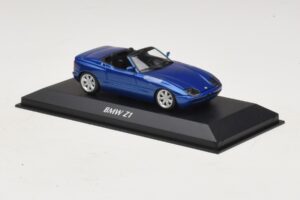 BMW Z1 E30 Modrá Metalíza Maxichamps 1:43 940020101 Kov – obrázek 3 z 5