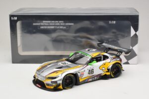 BMW Z4 GT3 #46 M. Palttala / L. Luhr 24 Hours of Spa Winner 2015 Minichamps 1:18 151152346 Kov – obrázek 6 z 6