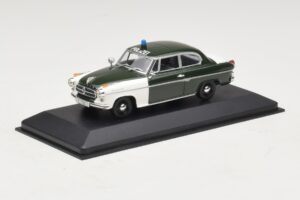 Borgward Isabella Polizei Frankfurt Minichamps 1:43 400096090 Kov – obrázek 2 z 5