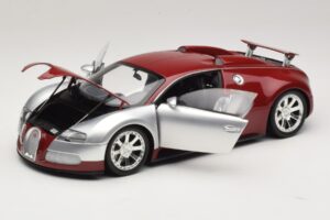 Bugatti Veyron Centenaire Edition Chrome Red Minichamps 1:18 100110851 Kov – obrázek 2 z 8