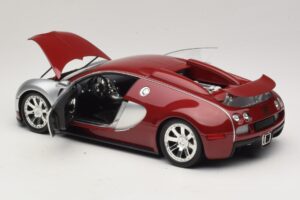 Bugatti Veyron Centenaire Edition Chrome Red Minichamps 1:18 100110851 Kov – obrázek 5 z 8