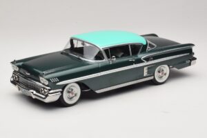 Chevrolet Bel Air Impala Coupe Tmavě Zelená Metalíza & Zelený KK-Scale 1:18 KKDC181594 Kov
