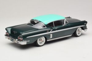 Chevrolet Bel Air Impala Coupe Tmavě Zelená Metalíza & Zelený KK-Scale 1:18 KKDC181594 Kov – obrázek 2 z 6
