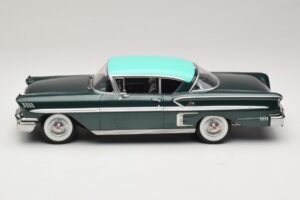 Chevrolet Bel Air Impala Coupe Tmavě Zelená Metalíza & Zelený KK-Scale 1:18 KKDC181594 Kov – obrázek 3 z 6