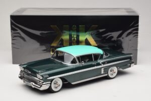 Chevrolet Bel Air Impala Coupe Tmavě Zelená Metalíza & Zelený KK-Scale 1:18 KKDC181594 Kov – obrázek 6 z 6
