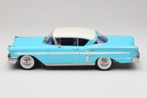 Chevrolet Bel Air Impala Coupe Tyrkysová & Krémová KK-Scale 1:18 KKDC181593 Kov – obrázek 3 z 6