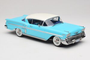 Chevrolet Bel Air Impala Coupe Tyrkysová & Krémová KK-Scale 1:18 KKDC181593 Kov – obrázek 4 z 6