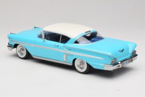 Chevrolet Bel Air Impala Coupe Tyrkysová & Krémová KK-Scale 1:18 KKDC181593 Kov – obrázek 5 z 6