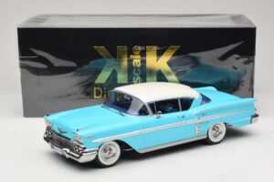 Chevrolet Bel Air Impala Coupe Tyrkysová & Krémová KK-Scale 1:18 KKDC181593 Kov – obrázek 6 z 6