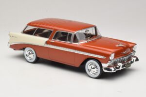 Chevrolet Bel Air Nomad Hnědá Metalíza & Krémová KK-Scale 1:18 KKDC181294 Kov – obrázek 4 z 6