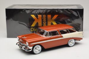 Chevrolet Bel Air Nomad Hnědá Metalíza & Krémová KK-Scale 1:18 KKDC181294 Kov – obrázek 6 z 6