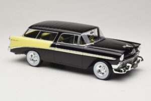 Chevrolet Bel Air Nomad Custom Černý & Světle Žlutá KK-Scale 1:18 KKDC181293 Kov – obrázek 4 z 6