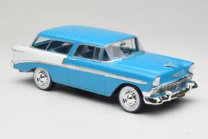 Chevrolet Bel Air Nomad Tyrkysová & Bílý KK-Scale 1:18 KKDC181292 Kov – obrázek 4 z 6