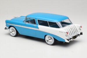 Chevrolet Bel Air Nomad Tyrkysová & Bílý KK-Scale 1:18 KKDC181292 Kov – obrázek 5 z 6