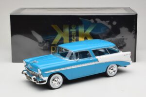 Chevrolet Bel Air Nomad Tyrkysová & Bílý KK-Scale 1:18 KKDC181292 Kov – obrázek 6 z 6