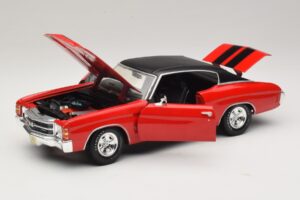 Chevrolet Chevelle SS454 Červený Maisto 1:18 31890-P1 Kov – obrázek 2 z 8