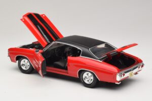 Chevrolet Chevelle SS454 Červený Maisto 1:18 31890-P1 Kov – obrázek 5 z 8