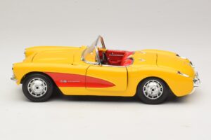 Chevrolet Corvette C1 Kabriolet Žlutý Červený Bburago 1:18 3034-M2 Kov – obrázek 4 z 8