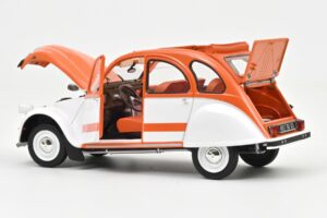 Citroen 2CV Spot Oranžový & Bílý Norev 1:18 181473 Kov – obrázek 3 z 3
