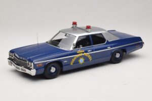 Dodge Monaco Nevada Highway Patrol Modrá & Stříbrná KK-Scale 1:18 Dodge Monaco Nevada Highway Patrol Modrá & Stříbrná KK-Scale 1:18 KKDC181155 Kov