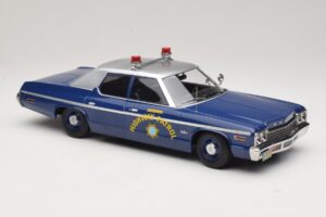Dodge Monaco Nevada Highway Patrol Modrá & Stříbrná KK-Scale 1:18 KKDC181155 Kov – obrázek 4 z 6