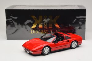Ferrari 328 GTS Červený S Černým Interiérem KK-Scale 1:18 KKDC180551 Kov – obrázek 7 z 7