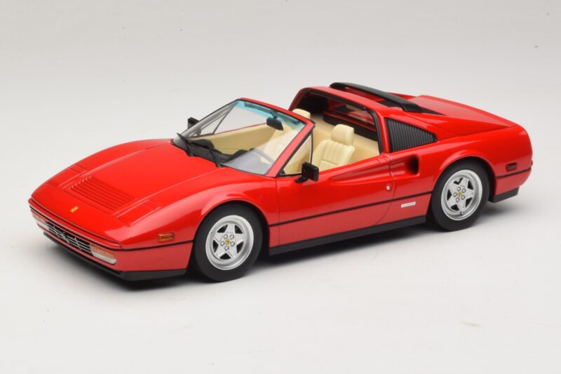 Ferrari 328 GTS Americká Verze Červený Beverly Hills Cop II S Béžovým Interiérem KK-Scale 1:18 KKDC181701 Kov