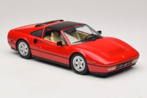Ferrari 328 GTS Americká Verze Červený Beverly Hills Cop II S Béžovým Interiérem KK-Scale 1:18 KKDC181701 Kov – obrázek 5 z 7